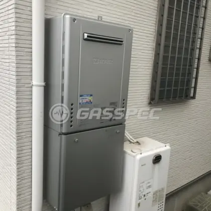 施工後の給湯器（ノーリツ GT-C2472AW BL）