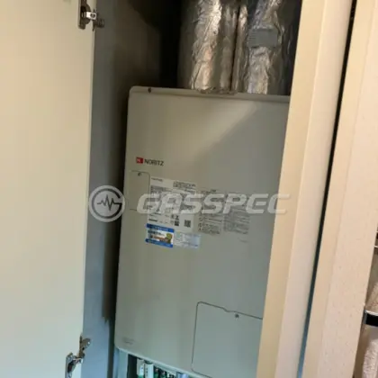 施工後の暖房熱源機（ノーリツ GTH-2444AWX6H-SFF-1 BL）