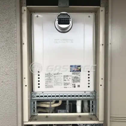 施工後の給湯器（ノーリツ GT-1670SAW-T BL）