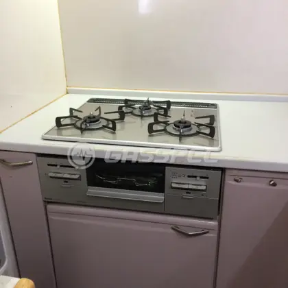 施工後のビルトインガスコンロ（リンナイ RS31W20A30D-VW）