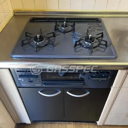 施工後のビルトインガスコンロ（リンナイ RS31M5H2SABW）
