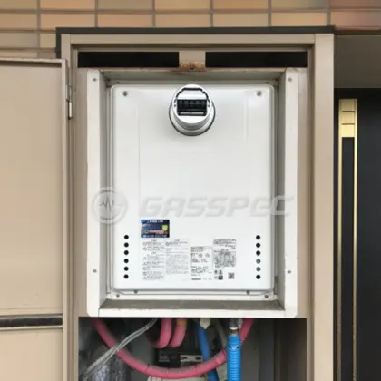 施工後の給湯器（ノーリツ GT-2470SAW-T BL）
