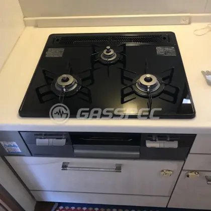 施工後のビルトインガスコンロ（ノーリツ N3WT6RWTP1SI）