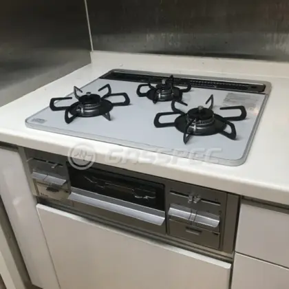 施工後のビルトインガスコンロ（パロマ PD-509WS-60CV）
