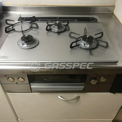 交換後のビルトインガスコンロ（パロマ PD-863WS-60GH）