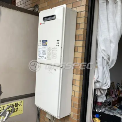 施工後の給湯器（ノーリツ GQ-1639WS-1）
