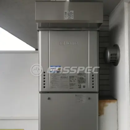施工後の給湯器（ノーリツ GT-C2472SAW BL）