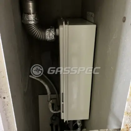 施工後の給湯器（ノーリツ GQ-1627AWX-T-DX BL）