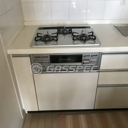 施工後のビルトインガスコンロ（パロマ PD-509WS-60CV）