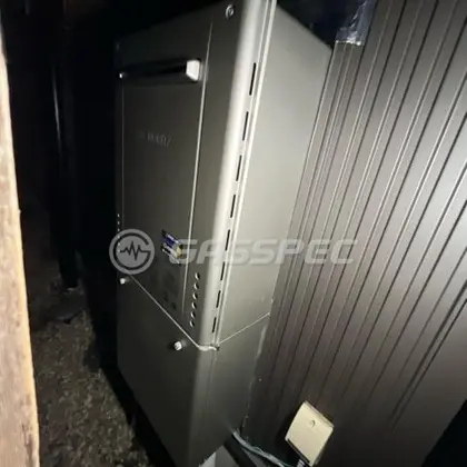 施工後の給湯器（ノーリツ GT-C2072SAW BL）