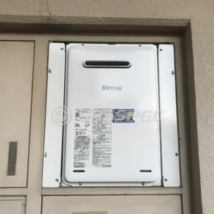 施工後の給湯器（リンナイ RUX-A1606W(A)-E）