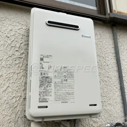 施工後の給湯器（リンナイ RUX-A1615W-E）