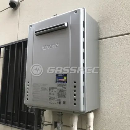 施工後の給湯器（ノーリツ GT-C2072SAW BL）