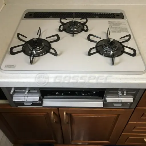交換後のビルトインガスコンロ（パロマ PD-509WS-60CV）