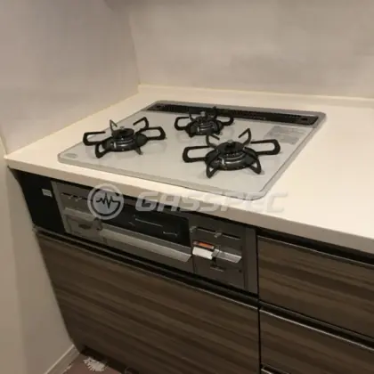 施工後のビルトインガスコンロ（パロマ PD-509WS-60CV）