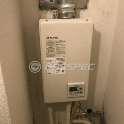 施工後の給湯器（ノーリツ GQ-1637WS-FFA）
