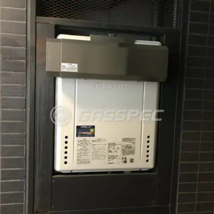 施工後の給湯器（ノーリツ GT-2470SAW BL）