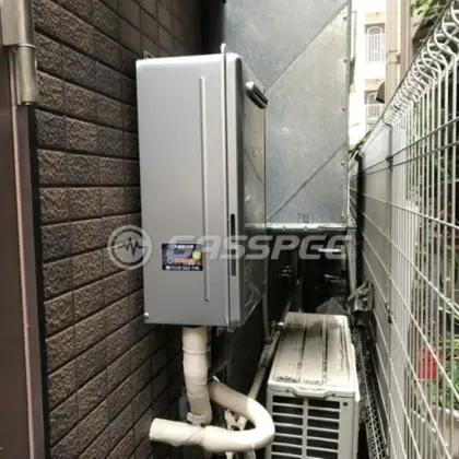 施工後の給湯器（リンナイ RUX-E2406W(A)）