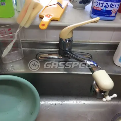施工前の水栓・蛇口