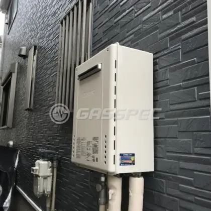 施工後の給湯器（ノーリツ GT-2470SAW BL）