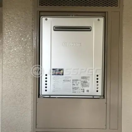 施工後の給湯器（ノーリツ GT-CV2072SAW-PS BL）