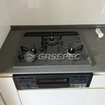 施工後のビルトインガスコンロ（リンナイ RS31M5H2RABW）