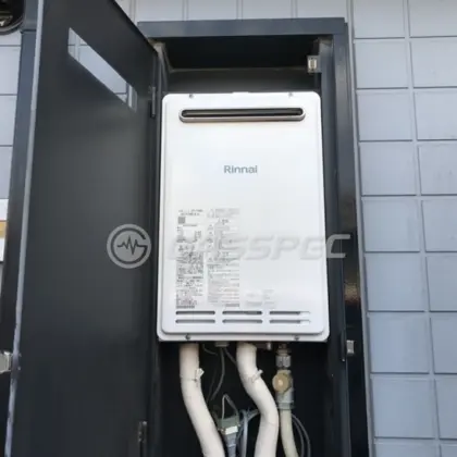 施工後の給湯器（リンナイ RUK-V1610BOX(A)-E）