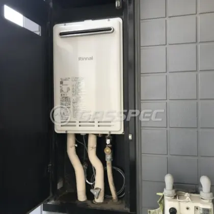 施工後の給湯器（リンナイ RUK-V1610BOX(A)-E）