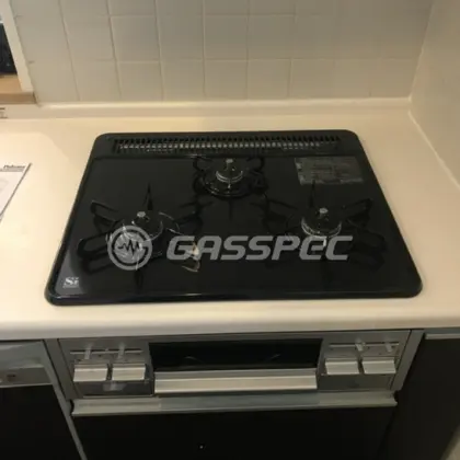 施工後のビルトインガスコンロ（パロマ PD-N36S）