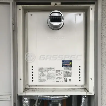 施工後の給湯器（ノーリツ GT-1670SAW-T BL）