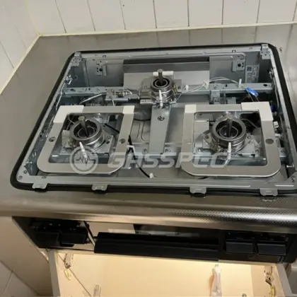 施工後のビルトインガスコンロ（パロマ PD-N36）