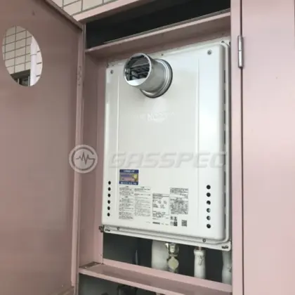 施工後の給湯器（ノーリツ GT-2070SAW-T BL）