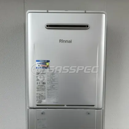 施工後の暖房熱源機（リンナイ RUF-UE2406AW(A)）
