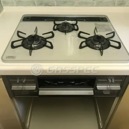 施工後のビルトインガスコンロ（パロマ PD-509WS-60CV）