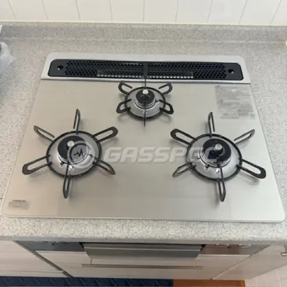 施工後のビルトインガスコンロ（パロマ PD-863WS-60GH）