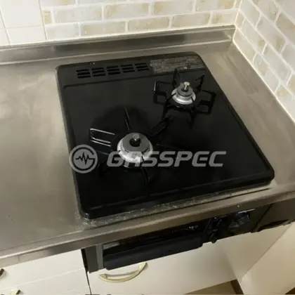 施工後のビルトインガスコンロ（ノーリツ N2G23KSQ1）