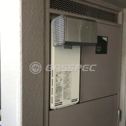 施工後の給湯器（リンナイ RUX-SA1616W-E）