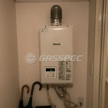施工後の給湯器（リンナイ RUX-V1615SFFUA(A)-E）