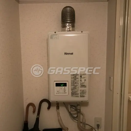 交換後の給湯器（リンナイ RUX-V1615SFFUA(A)-E）