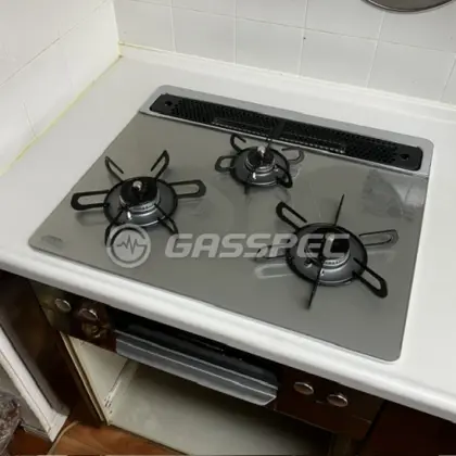 施工後のビルトインガスコンロ（パロマ PD-819WS-60GH）