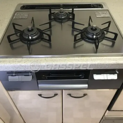交換後のビルトインガスコンロ（ノーリツ N3WT6RWASKSIEC）