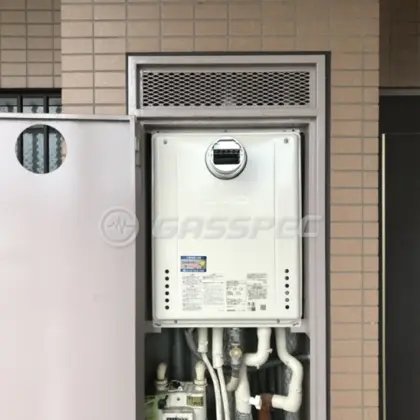 施工後の給湯器（ノーリツ GT-1670SAW-T BL）