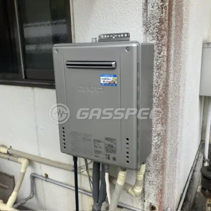 施工後の給湯器（ノーリツ GT-C2472AW BL）