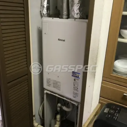 施工後の暖房熱源機（リンナイ RUFH-A1610SAFF(A)）