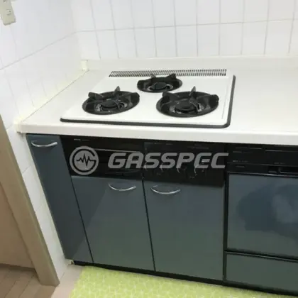 施工前のビルトインガスコンロ