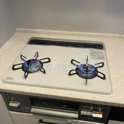 施工後のビルトインガスコンロ（パロマ PD-200WS-60CV）