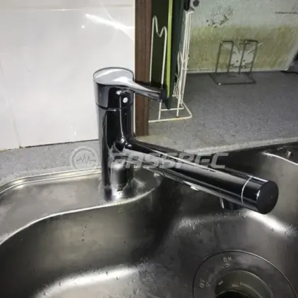 施工後の水栓・蛇口（TOTO TKS05305JA）