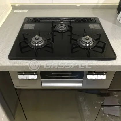施工後のビルトインガスコンロ（ノーリツ N3WT6RWTP1SI）