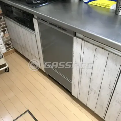施工後のビルトイン食洗機（パナソニック NP-45MD9S）