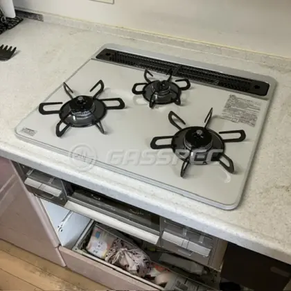 施工後のビルトインガスコンロ（パロマ PD-509WS-60CV）